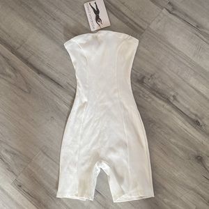 Naked wardrobe white romper
